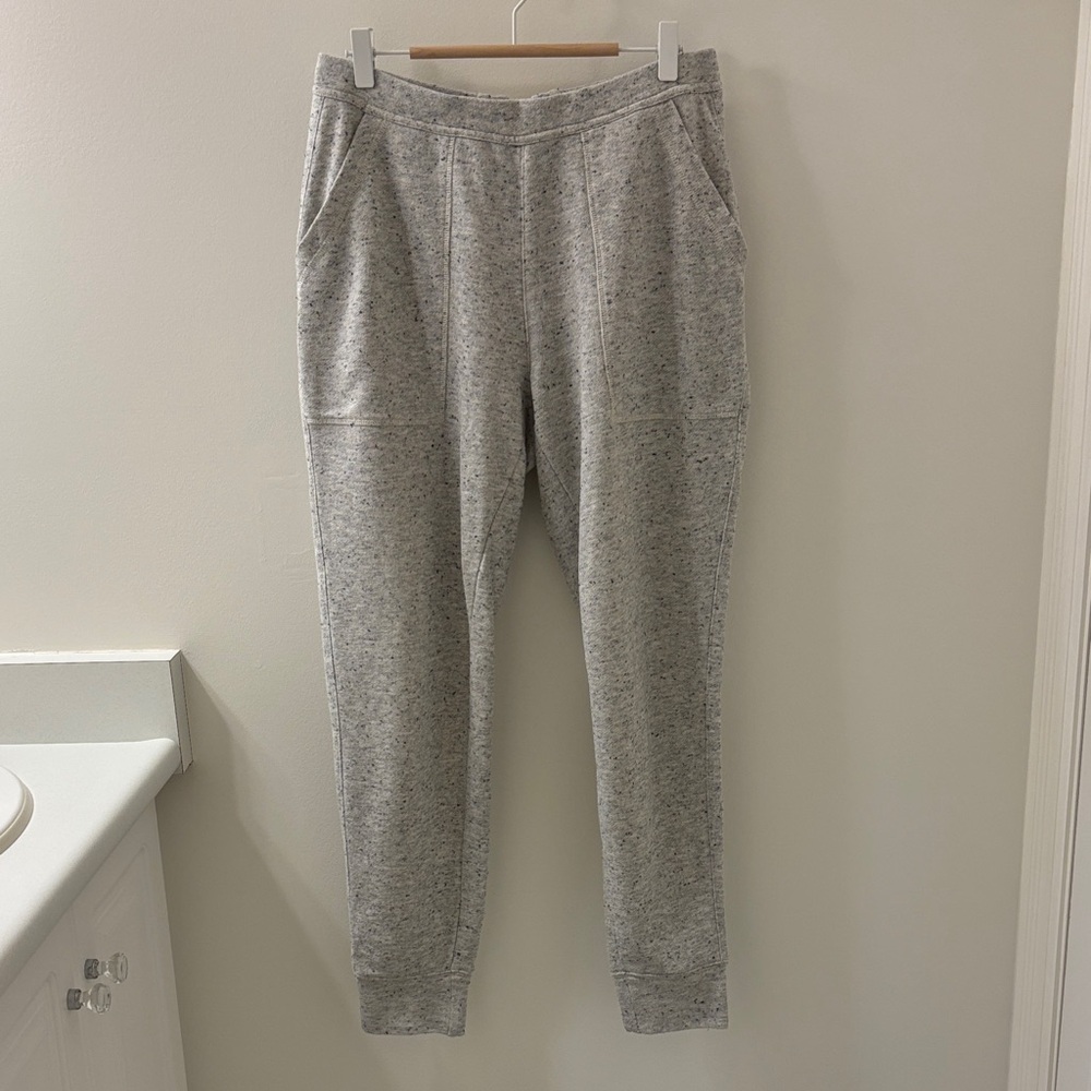 Y2K ROOTS Salt & Pepper joggers, with lace-up in the back, Sz M.  EUC.